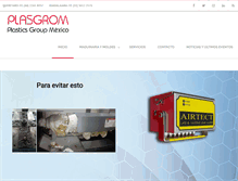 Tablet Screenshot of plasgrom.com